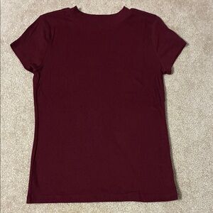 a new day Deep Red Short Sleeve Top